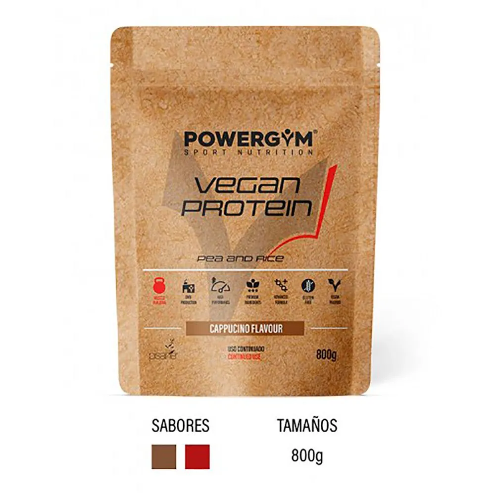 Powergym Veganskt Protein Cappuccino 800g, One size