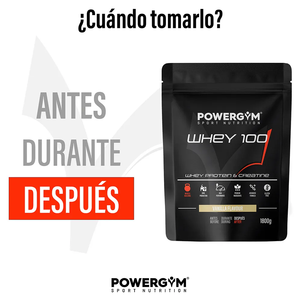 Powergym Whey 100 Protein Vanilj 1800g, One size