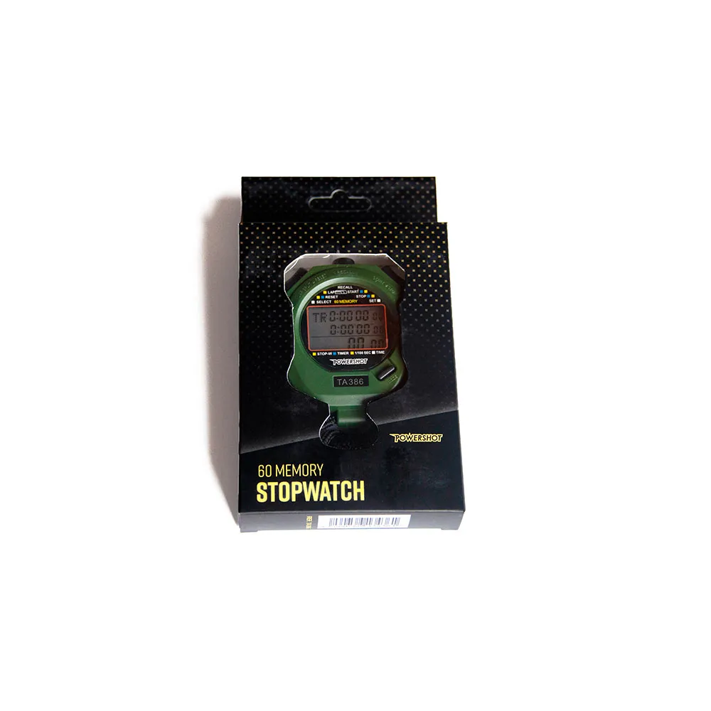 Powershot Ta386 Stoppur unisex, Black / yellow, One Size