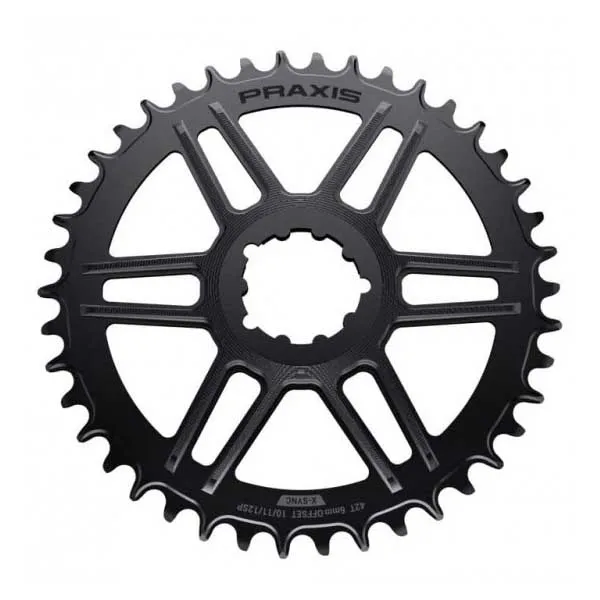 Praxis Road Dm1x Narrow Wide Kedjehjul, Black, 36t