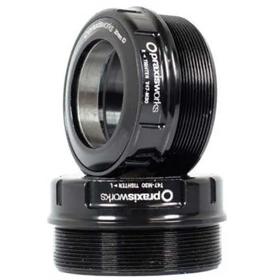 Praxis Road Mountain Shimano T47 Bushing Vevaxeladapter, Black, 68-73mm Praxis Road Mountain Shimano T47 Bushing Vevaxeladapter, Black, 68-73mm