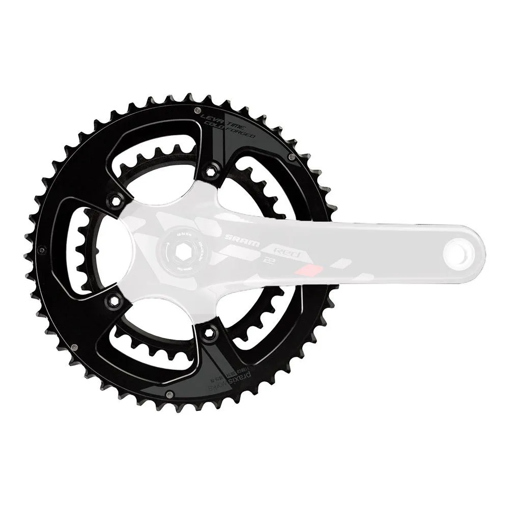Praxis Road Rings 110buzz Kedjehjul, Black, 52-36t