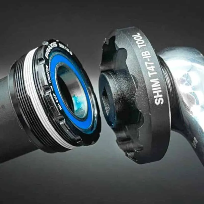 Praxis T47 Shimano M24/22 Vevlagerverktyg, Black, One Size