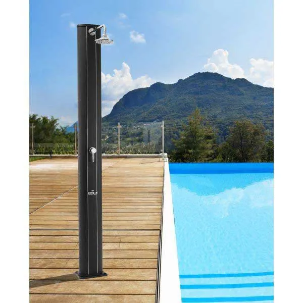 Productos Qp 40l Solvattendusch I Aluminium Med Fotbadskran unisex, Black, One Size Productos Qp 40l Solvattendusch I Aluminium Med Fotbadskran unisex, Black, One Size