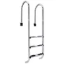Productos Qp Poolstege För Smal Vägg 3 Trappsteg unisex, Inox, One Size