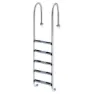 Productos Qp Poolstege För Smal Vägg 5 Trappsteg unisex, Inox, One Size