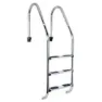 Productos Qp Standard Poolstege 3 Trappsteg unisex, Inox, One Size