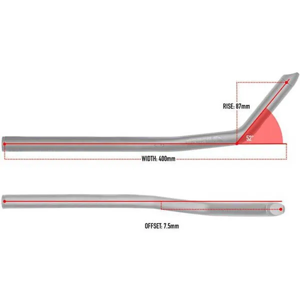Profile Design 52a Aerobars, Black, 400mm Profile Design 52a Aerobars, Black, 400mm