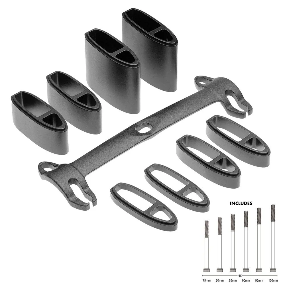 Profile Design A3a High Riser Spacers Kit Styrlager, Black, 5/10/20/40mm
