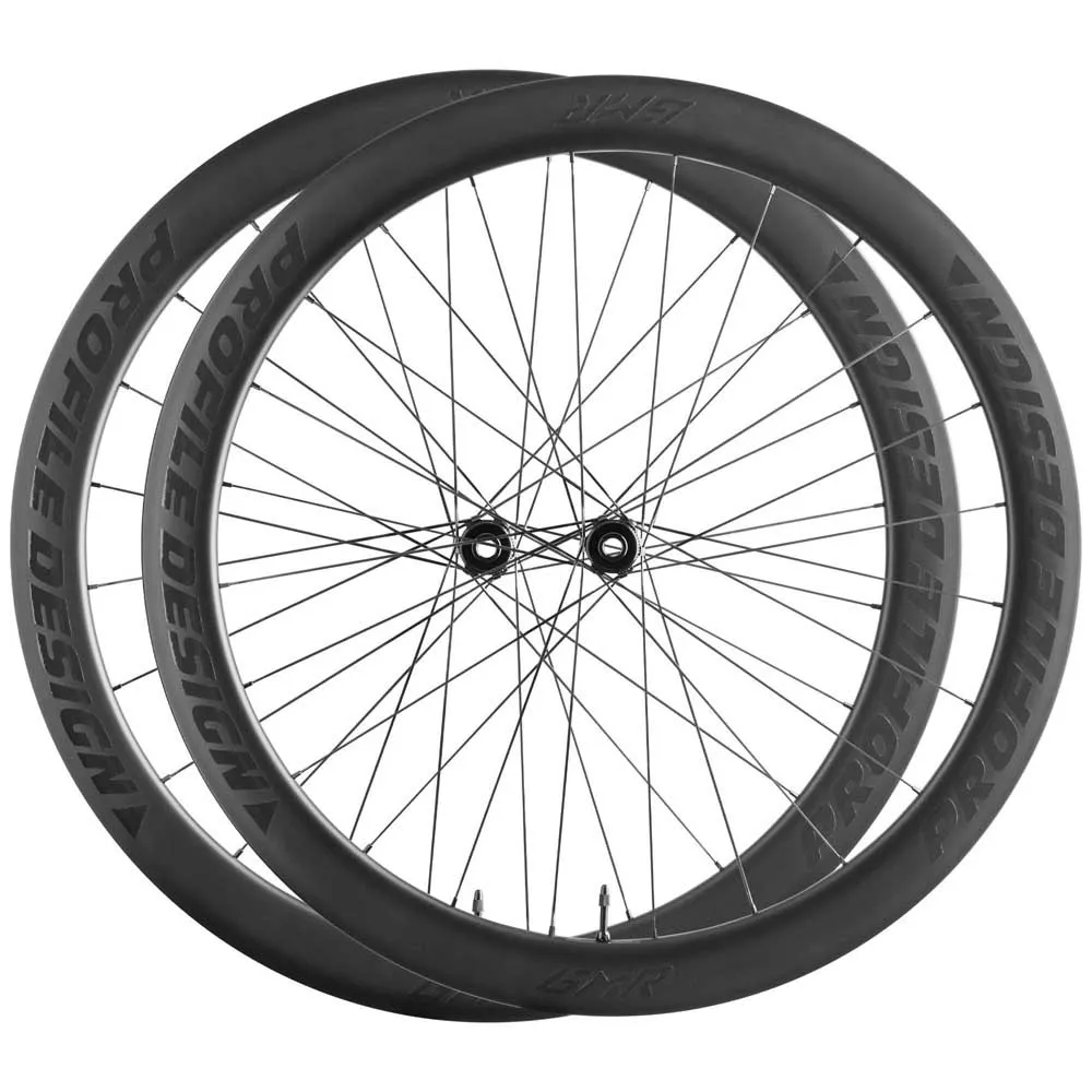 Profile Design Gmr 50 Carbon Tubeless Landsvägshjulset, Black, 9 x 100 / 10 x 130mm, Shimano/Sram HG