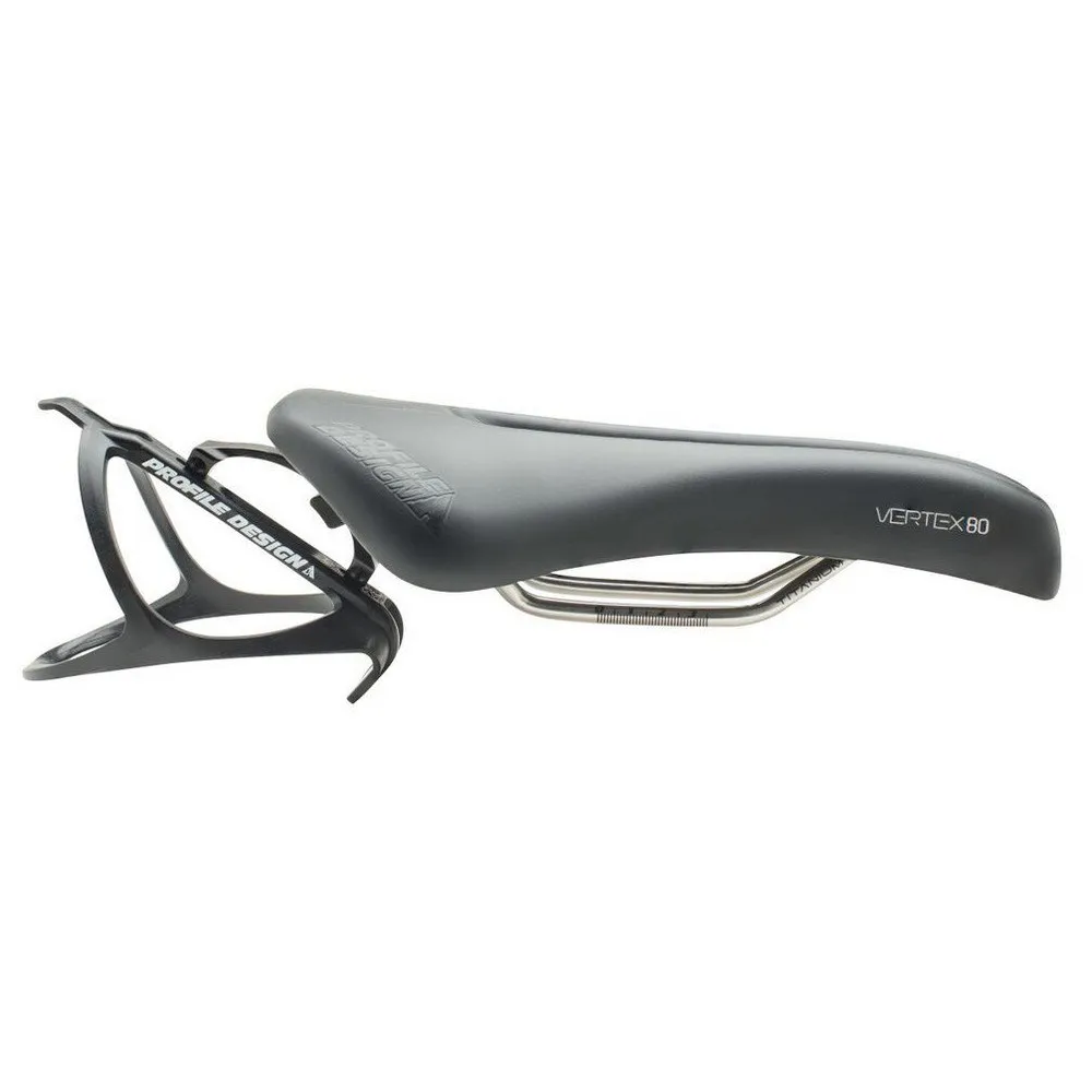 Profile Design Vertex 80 Tt Cr-mo Cykelsadel, Black, One Size