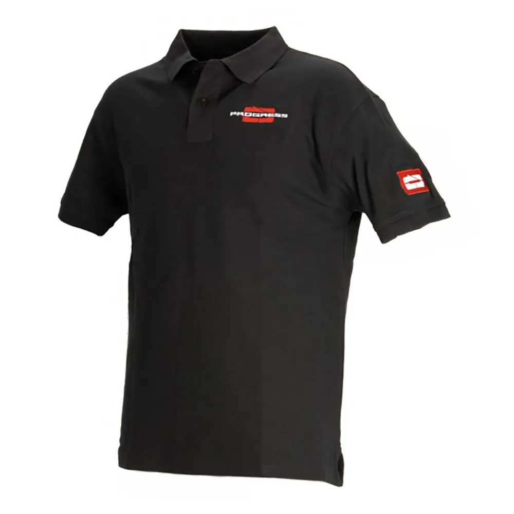 Progress 2022 Kortärmad Polotröja, Black, M