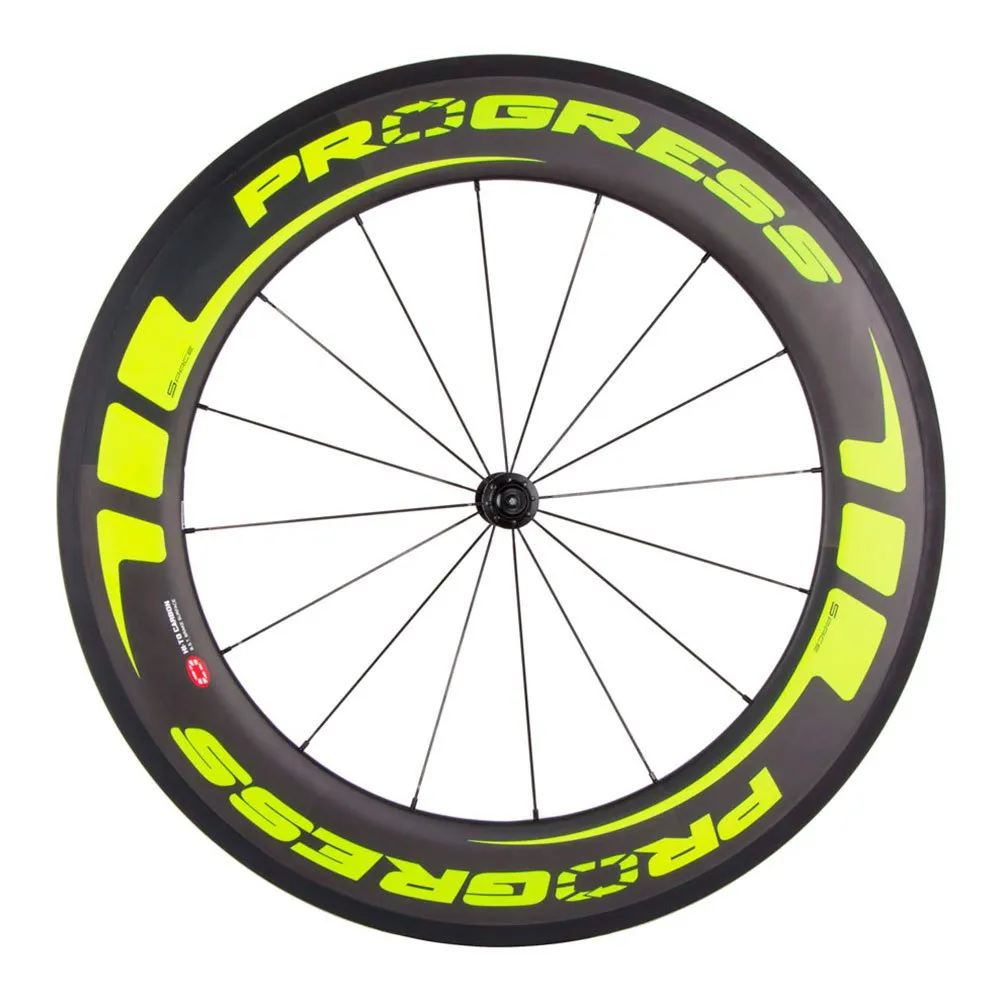 Progress A-880 Tubular 2016 Tubular Landsvägscykelns Bakhjul, Yellow fluo, 9 x 130mm