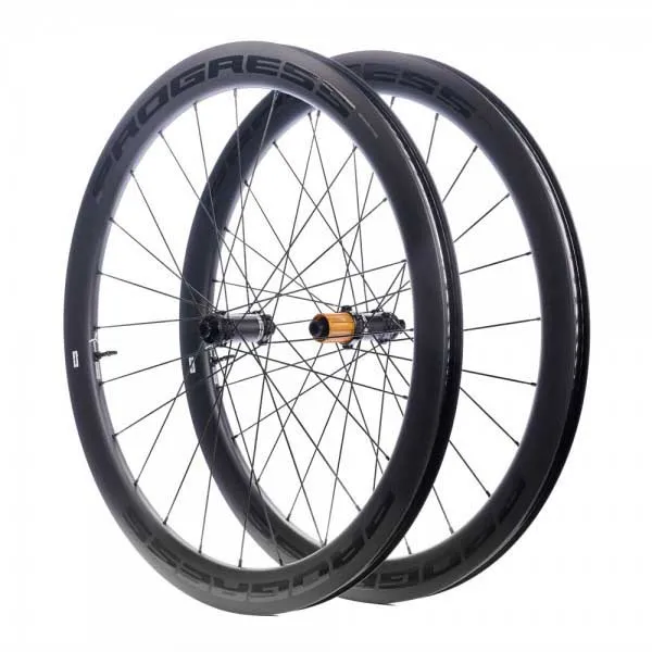 Progress A-prime Cl Disc Carbon T1000 Tubeless Landsvägshjulset, Black, 12 x 100 / 12 x 142mm, Shimano/Sram HG Progress A-prime Cl Disc Carbon T1000 Tubeless Landsvägshjulset, Black, 12 x 100 / 12 x 142mm, Shimano/Sram HG