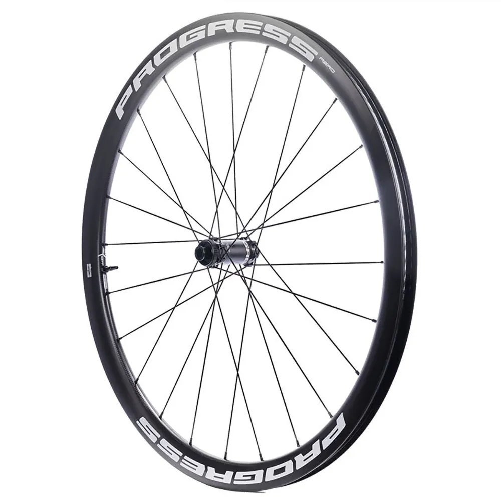 Progress Aero Cl Disc Tubeless Framhjul För Landsvägscykel, Black, 12 x 100mm