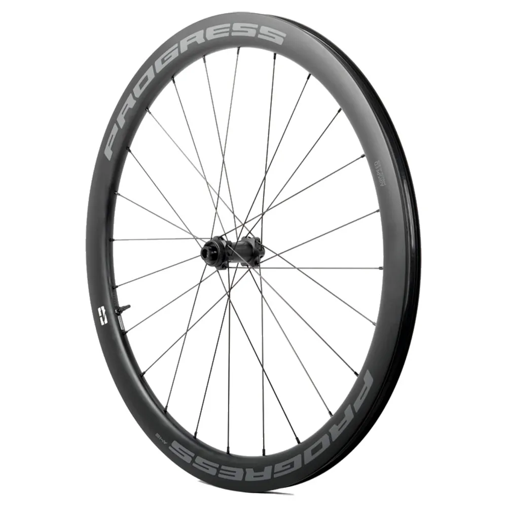 Progress Airspeed A45 Cl Disc Tubeless Framhjul För Landsvägscykel, Black, 12 x 100mm
