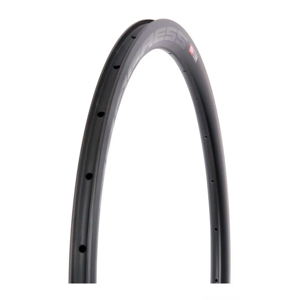 Progress Airspeed Disc Carbon Road Fälg, Black, 700 - 28" 24H