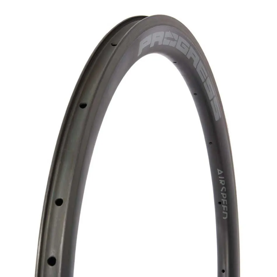 Progress Airspeed T50 Carbon Tubular 2017 Landsvägscykelfälg, Black, 700 - 28" 24H