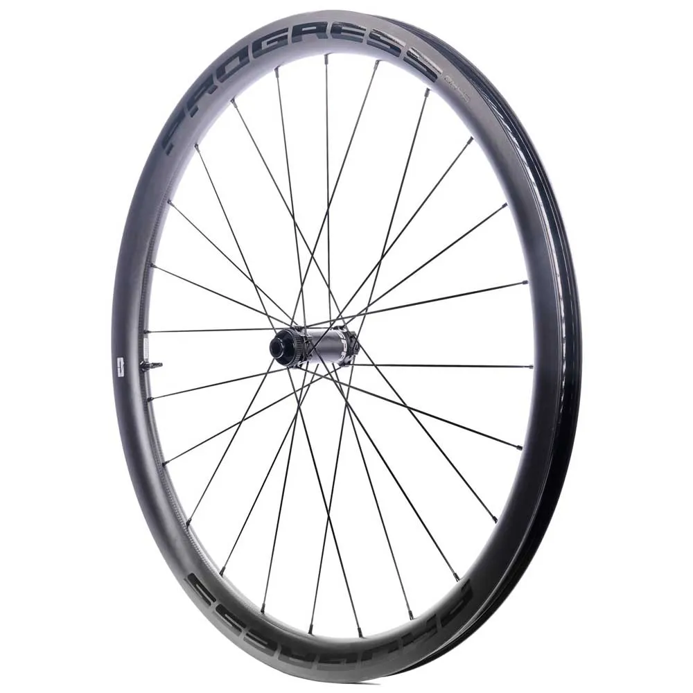 Progress Gr40 Lefty Cl Disc Tubeless Gravelcykel Framhjul, Black, Lefty