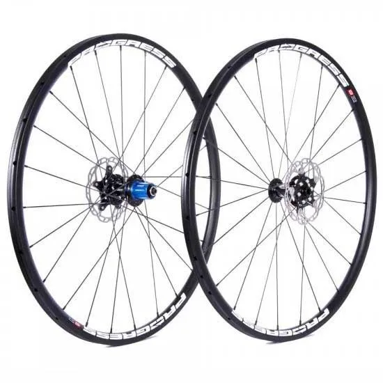 Progress Phantom Cx Disc Tubular Landsvägshjulset, Black / white, 9/12 x 100 / 9 x 135mm, Shimano/Sram HG