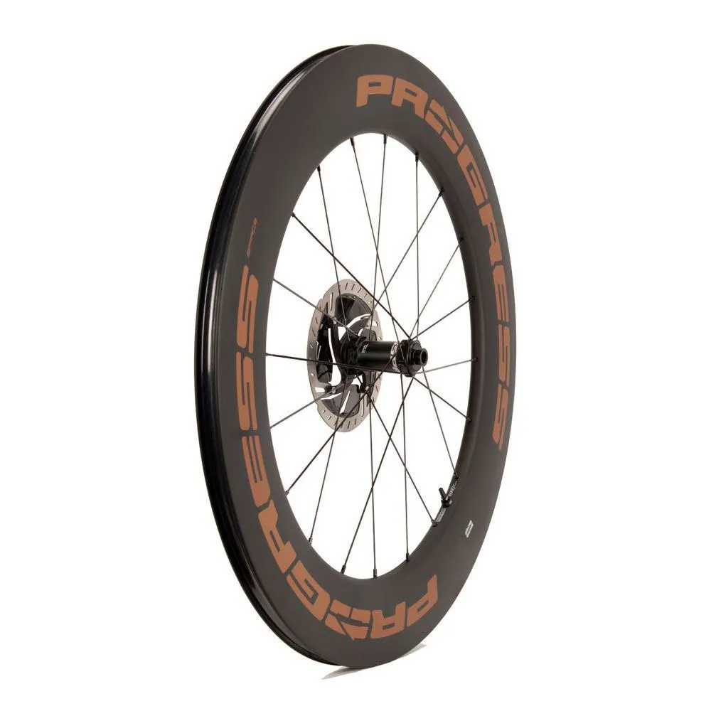 Progress Space Disc Ltd Framhjul För Landsvägscykel, Black / copper, 12 x 100mm