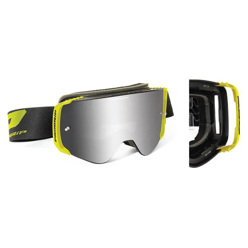 Progrip 3206-102 Magnet Advance Glasögon, Black / yellow, Grey Mirror/CAT3