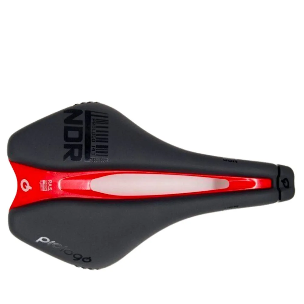 prologo Dimension Ndr Custom Cykelsadel, Anthracite / red, 143mm prologo Dimension Ndr Custom Cykelsadel, Anthracite / red, 143mm