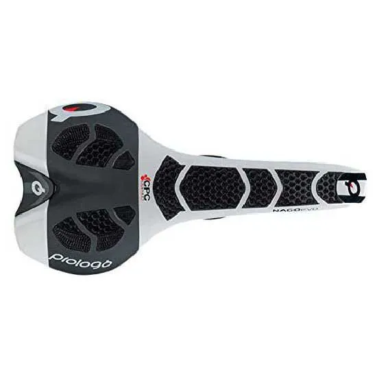 prologo Nago Evo Tirox Cykelsadel, White / black, 134mm prologo Nago Evo Tirox Cykelsadel, White / black, 134mm