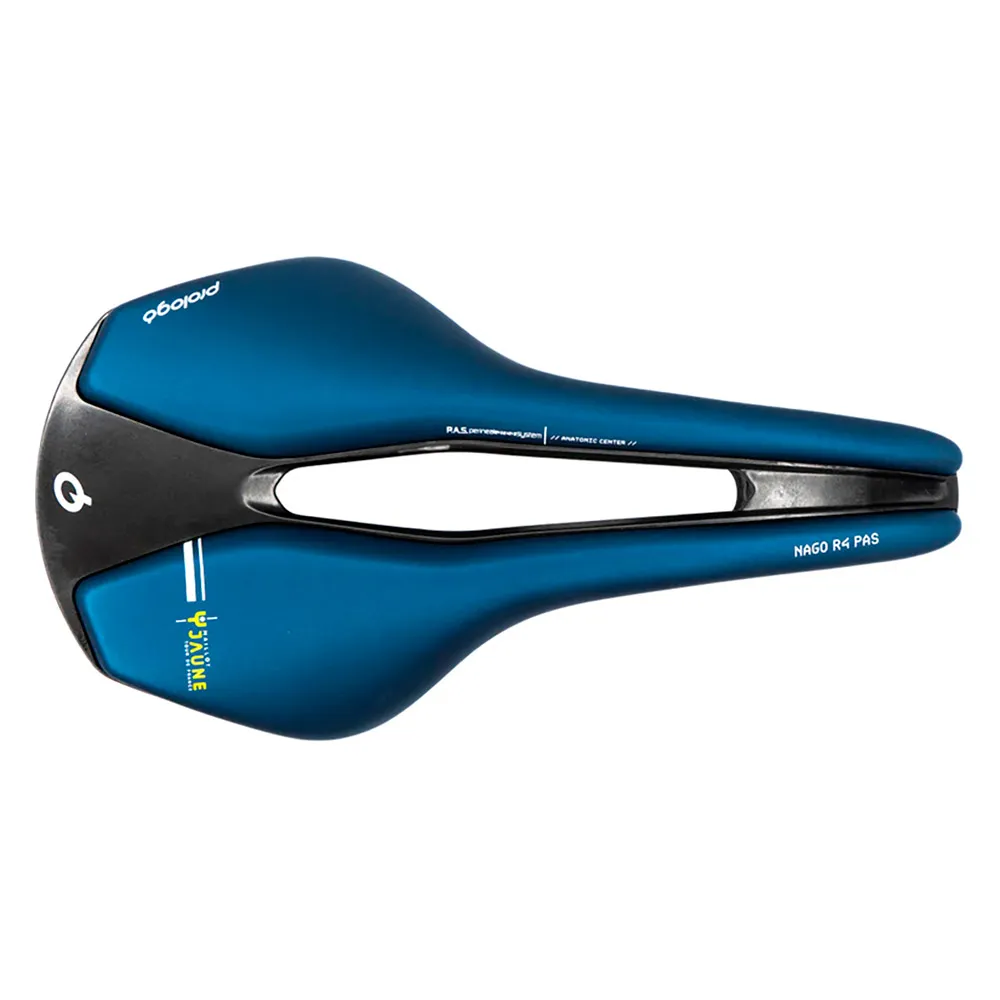 prologo Nago R4 Pas Nack Ltd Leader Tour De France Cykelsadel, Blue / black, 137mm prologo Nago R4 Pas Nack Ltd Leader Tour De France Cykelsadel, Blue / black, 137mm