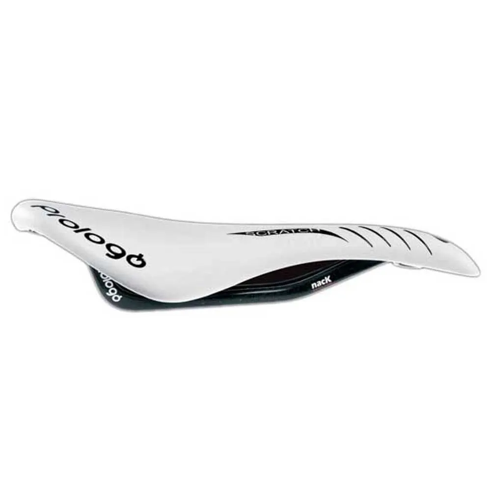 prologo Scratch Cykelsadel, White, 134mm