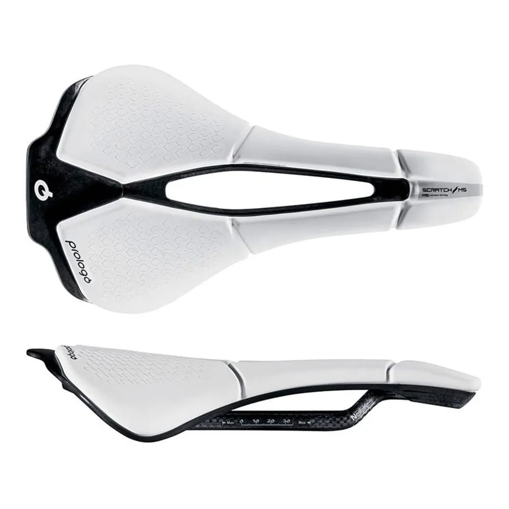 prologo Scratch M5 Pas Nack Cykelsadel Refurbished, White / black, 140mm prologo Scratch M5 Pas Nack Cykelsadel Refurbished, White / black, 140mm