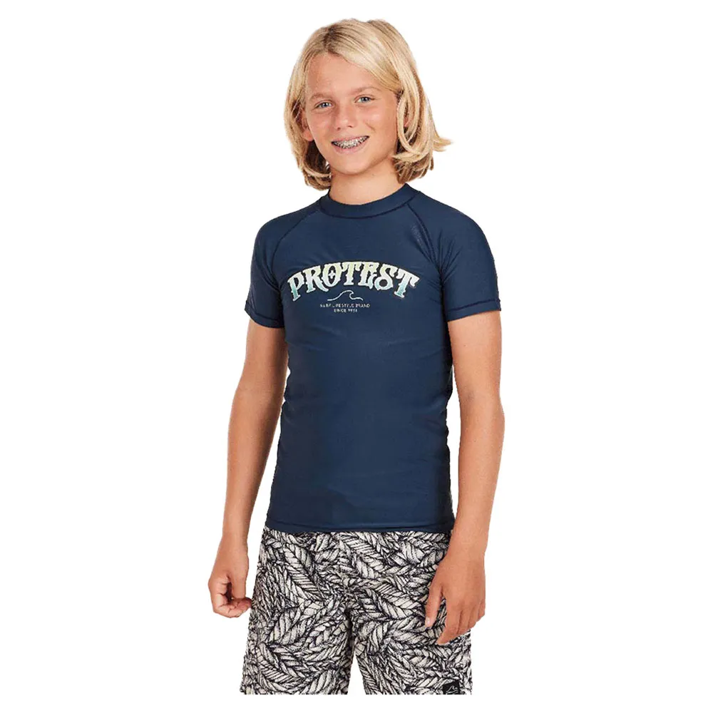 Protest Nizzo Junior Uv T-shirt Med Korta ärmar unisex, Night s navy, 176cm