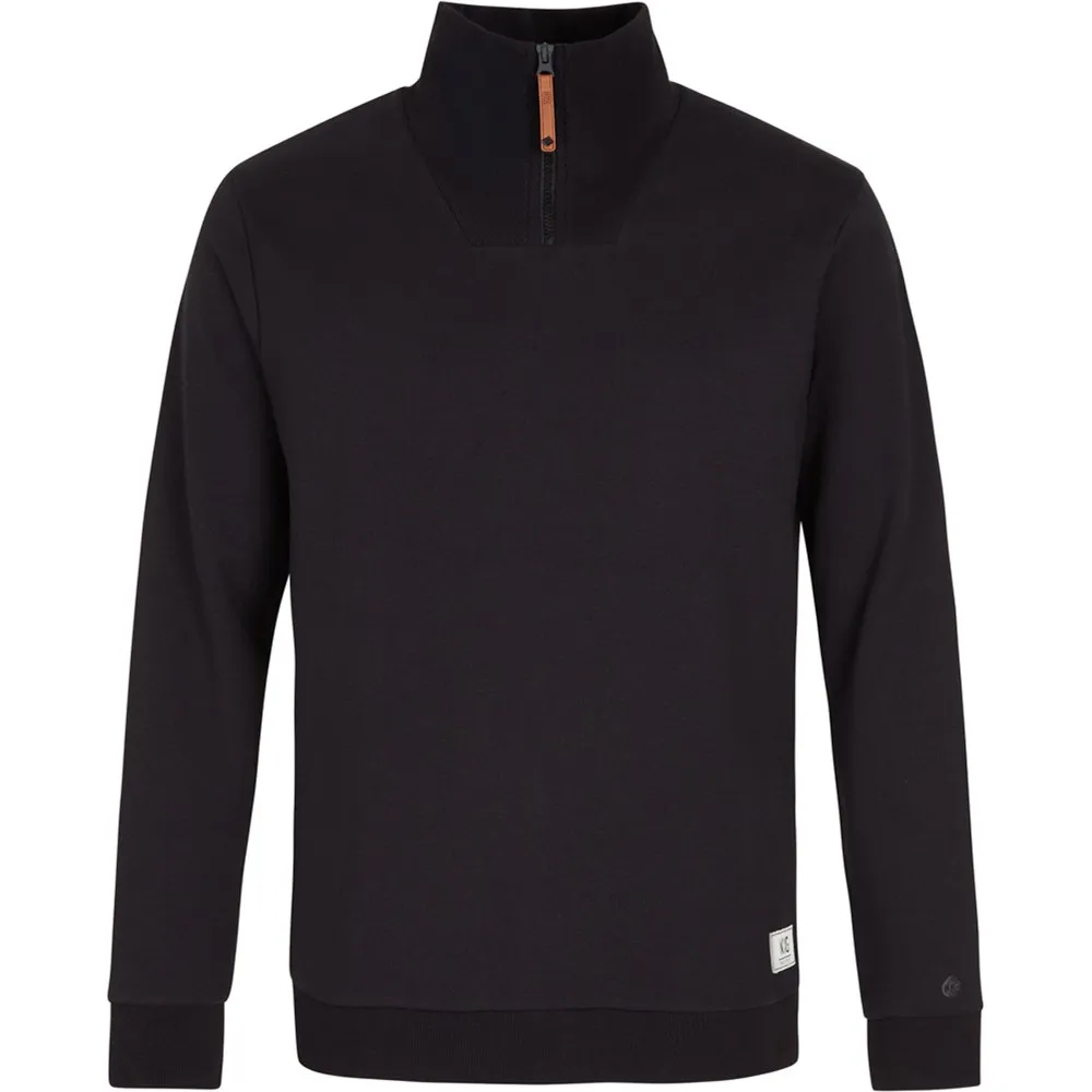 Protest Nxgquake Fleece Med Halv Dragkedja, True black Protest Nxgquake Fleece Med Halv Dragkedja, True black
