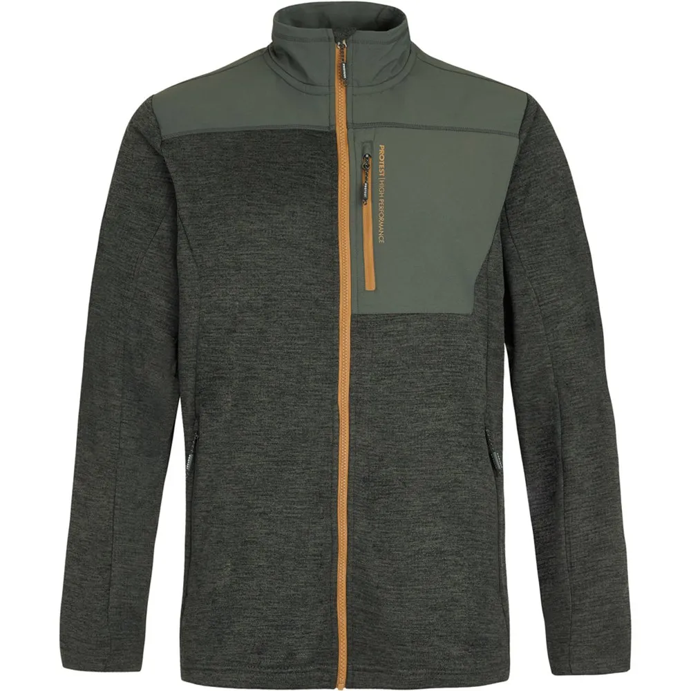 Protest Prthammeren Sweatshirt Med Dragkedja, Huntergreen