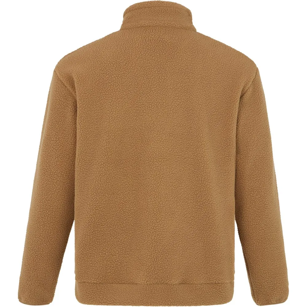 Protest Prtporis Fleece Med Halv Dragkedja, Sandy brown