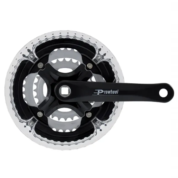 Prowheel Aluminium Vevparti, Black, 170mm, 48/38-28t