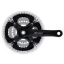 Prowheel Aluminium Vevparti, Black, 170mm, 48/38-28t