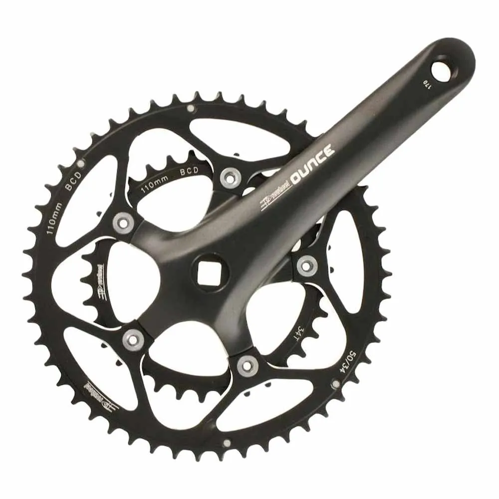 Prowheel Ounce Vevparti, Black, 170mm, 50-34t