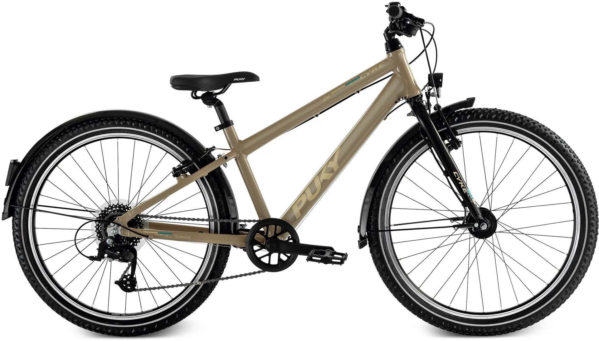 Puky Cykel 24-8 Active alu. barncykel sand/black
