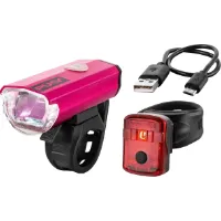 Puky Lumi cykellampor fram och bak pink Puky Lumi cykellampor fram och bak pink