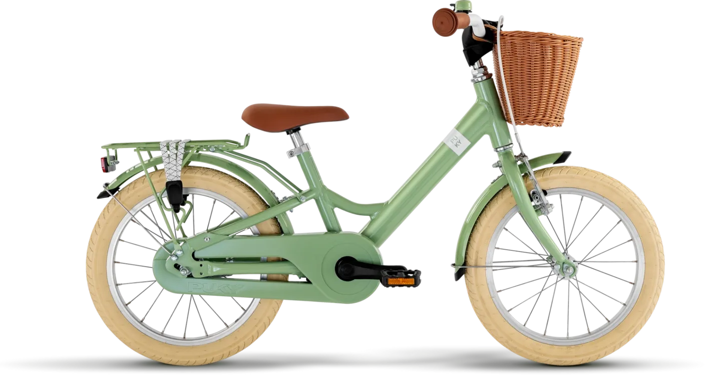 Puky Youke 16 Classic Barncykel, Grön
