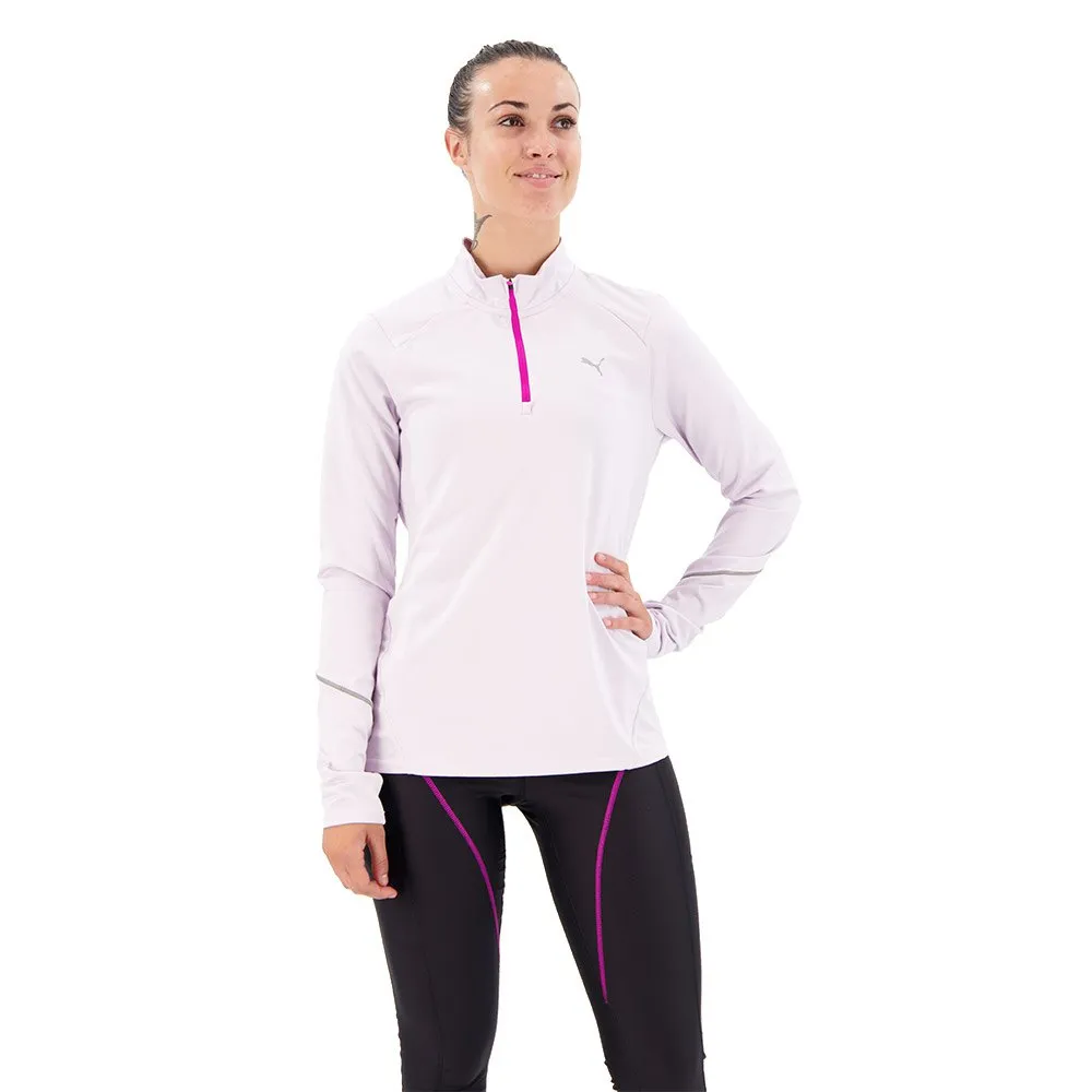 Puma 5k Knit Tröja Med Halv Dragkedja female