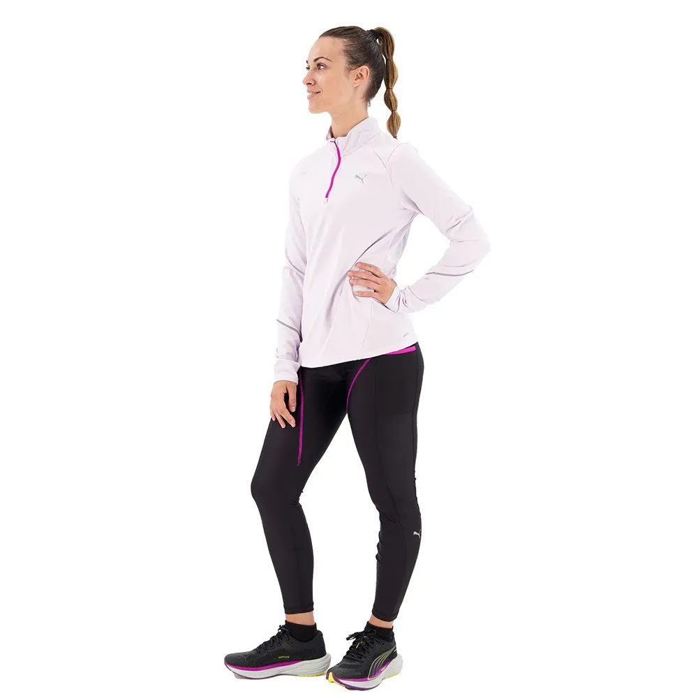 Puma 5k Knit Tröja Med Halv Dragkedja female