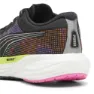 Puma Deviate Nitro 2 Psychedelic Rush Löparskor female, Black / lime pow / poison pink