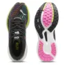 Puma Deviate Nitro 2 Psychedelic Rush Löparskor female, Black / lime pow / poison pink