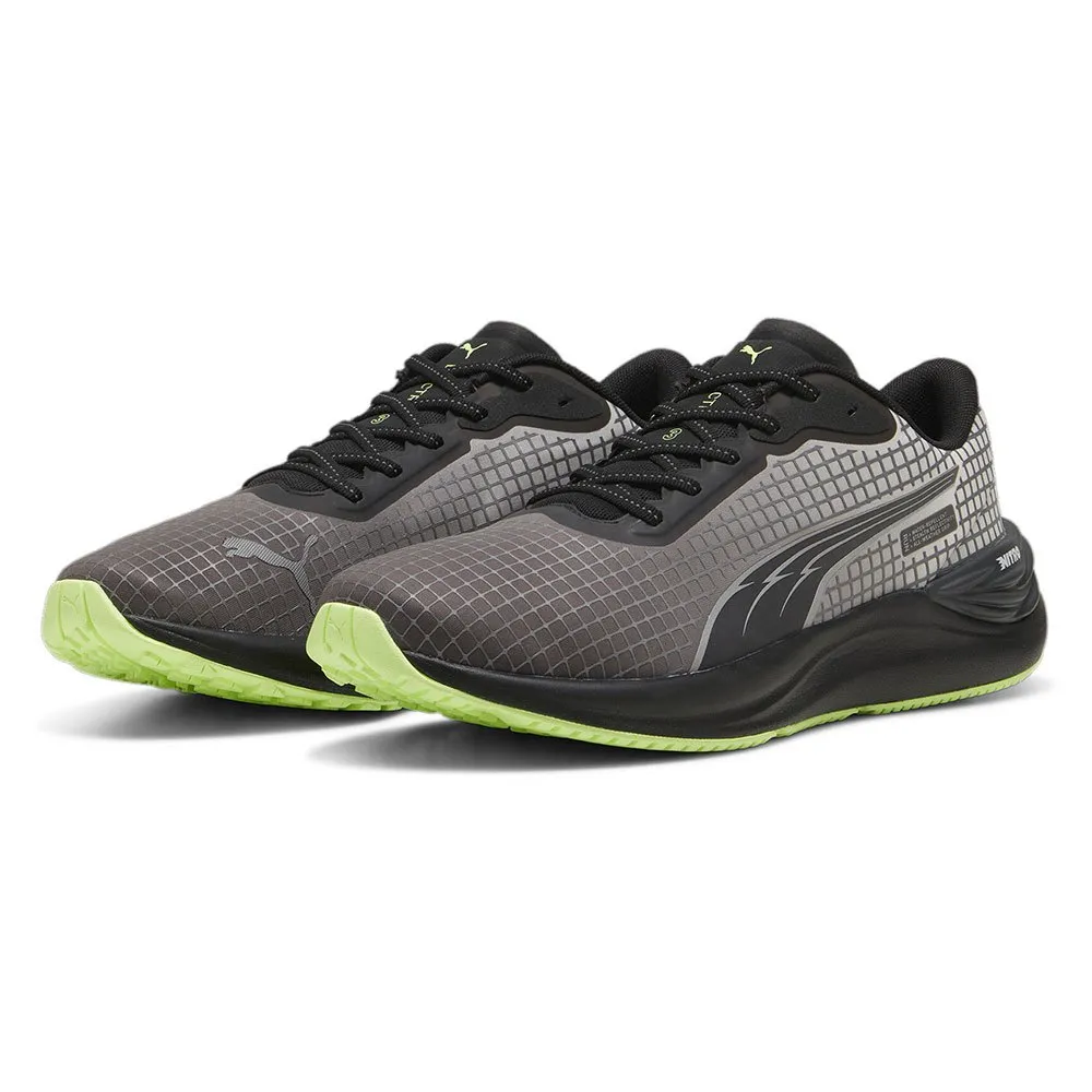 Puma Electrify Nitro 3 Wtr Fv Löparskor male, Black / glacial gray / fizzy apple