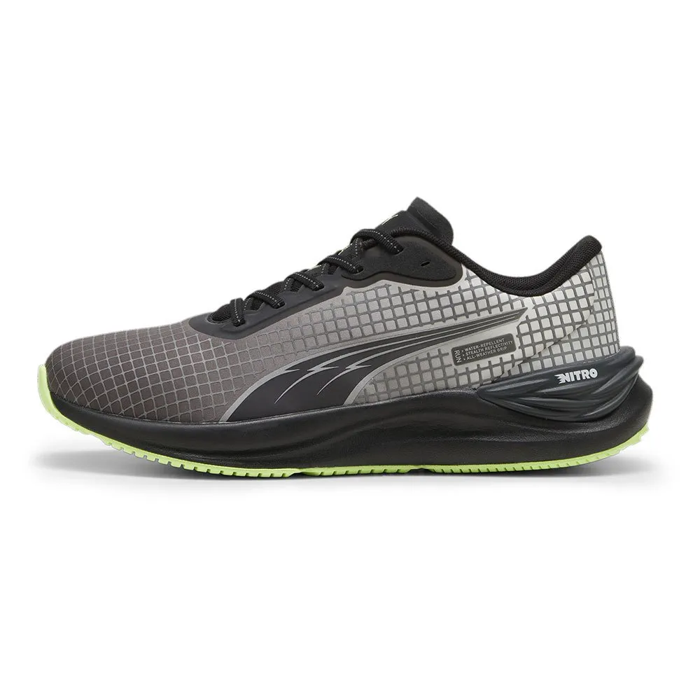 Puma Electrify Nitro 3 Wtr Fv Löparskor male, Black / glacial gray / fizzy apple