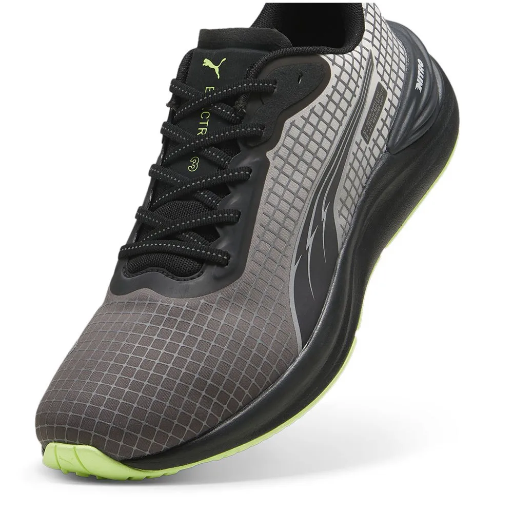 Puma Electrify Nitro 3 Wtr Fv Löparskor male, Black / glacial gray / fizzy apple