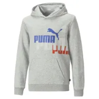 Puma Ess+ Logo Power Tröja Med Huva male Puma Ess+ Logo Power Tröja Med Huva male