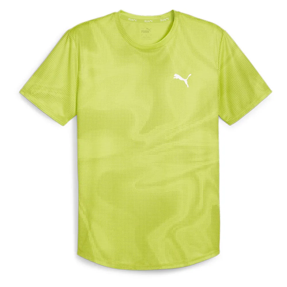 Puma Favorite Aop T-shirt Med Korta ärmar male, Lime pow
